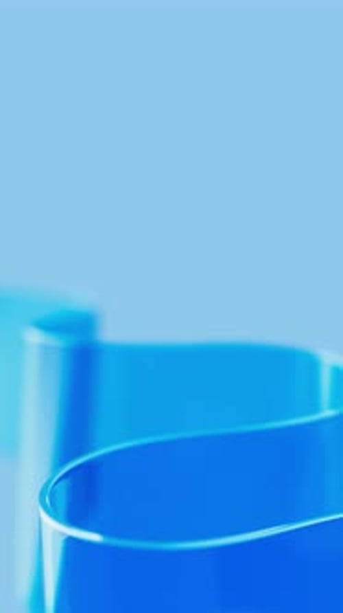 Smooth Blue Liquid Waves Abstract Background Motion Graphic