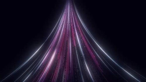 Abstrakte leuchtende Datenübertragung Motion Speed Lines V5