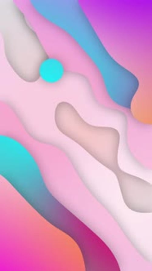 Fluid Gradient Waves Seamless Loop Abstract Background