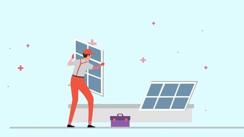 Animation Of The Solar Panel Installation
