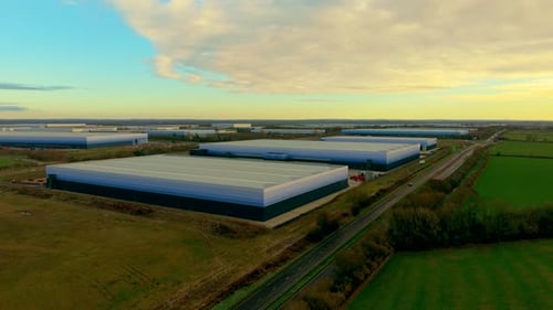 Expansive Warehouse Parks Operating Logistics Infrastructure Within Regional Industry Broad