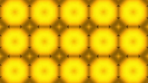 Morphing Golden Geometric Abstract Pattern Loop