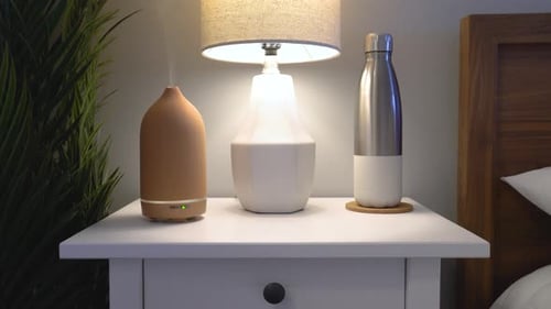 Diffuser humidifier for essential oils aroma therapy at home spa wellness; 4k