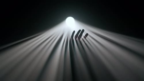 Hellweißer Strahler, professionelle Lichtausrüstung, die in der Dunkelheit leuchtet, Hand- und Silhouettenspiel