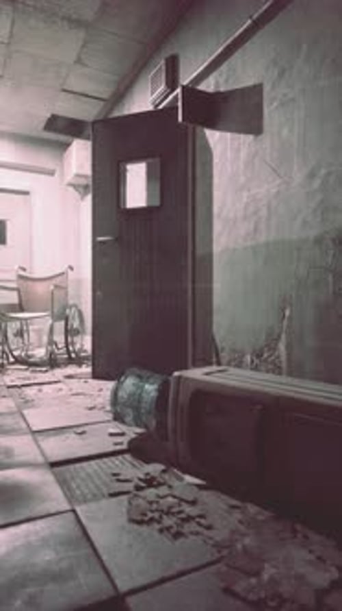 Cluttered Room in Abandoned Hospital