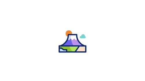 Volcano Animated Icon