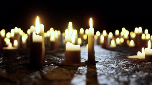 Realistic Candlelight Animation for Remembrance and Spiritual Content