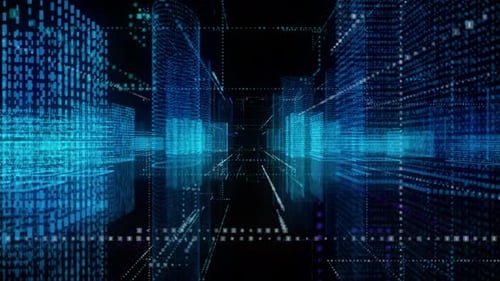 Digital City Background Trade