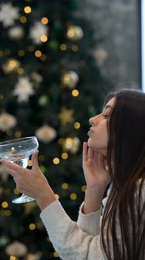 A Thoughtful Moment Amidst the Christmas Cheer and Joyful Celebrations of the Season