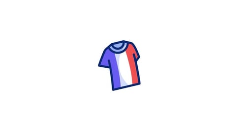 Flat Design Animated T-Shirt Icon