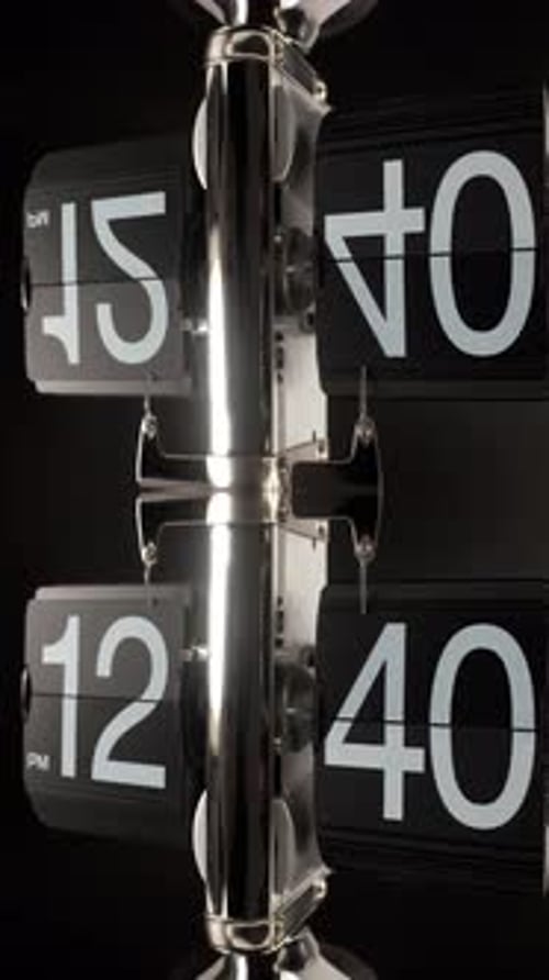Flip Clock Timer in Vertical