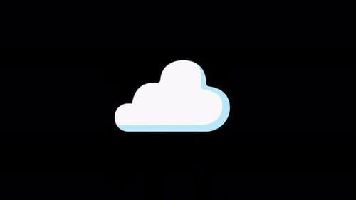 Cloud Concept Animation Video - Transparent