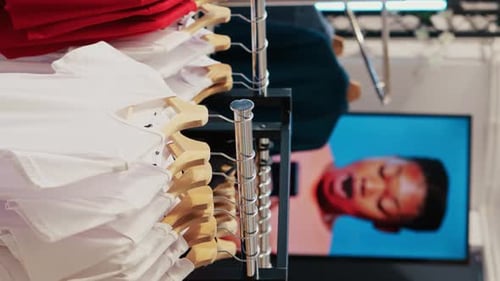 Empty Clothing Store in Shopping Mall