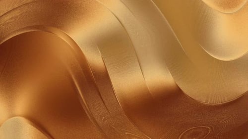 Golden Abstract Elegant Curves Metallic Texture Luxury Background Flowing Pattern
