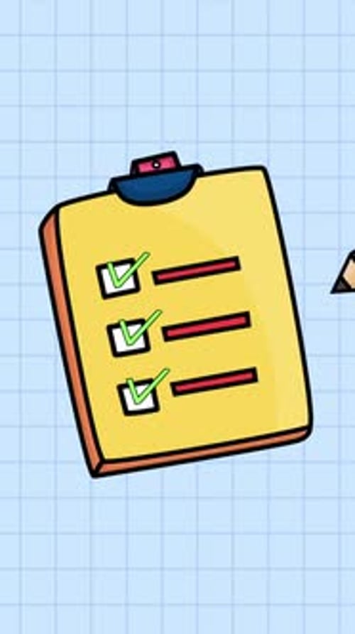 Liste de contrôle notée verticale