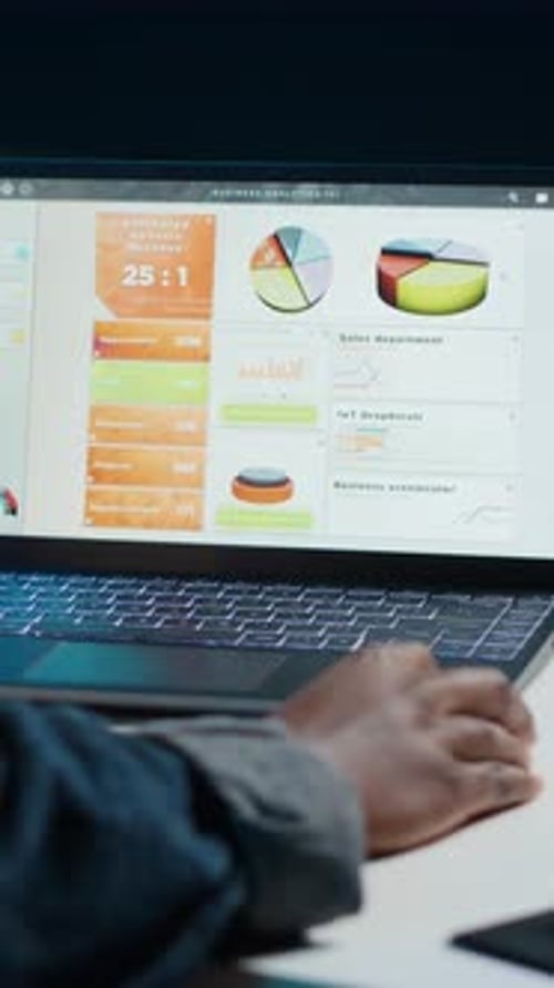 Close up of Hands Typing on Laptop