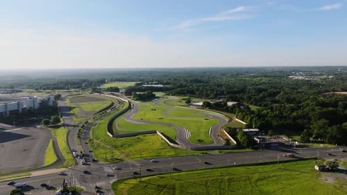 Vista aérea del Charlotte Motor Speedway, Estados Unidos.