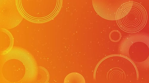 Abstract Geometric Concentric Circles Expanding Background