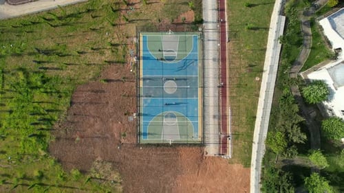 Playing Street Basketball