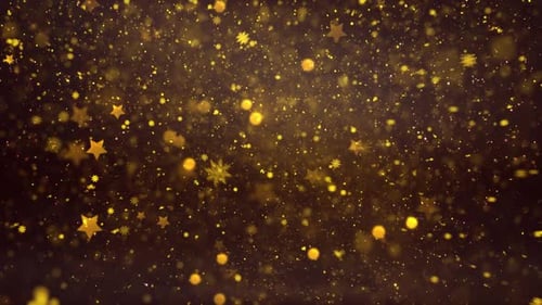 Christmas Snow And Snowflakes Stars Background 41