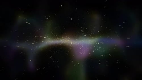 Hyperspace Jump into Colorful Nebula