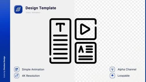Animation Design Template Icon