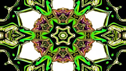 Vibrant Abstract Kaleidoscope Pattern Background