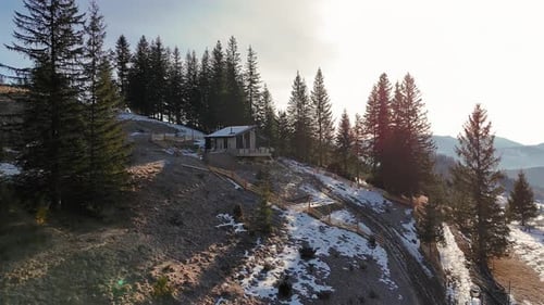 Modern Cabin on a Hillside with Panoramic Mountain Views Peaceful Retreat Surrounded By Evergreen