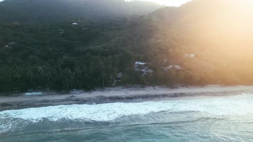Sunset at the Sierra Nevada de Santa Marta, by the Caribbean Sea.