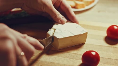 Steam Transformation Effect of We Cut Brie Cheese