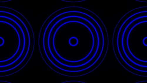 Blauer abstrakter Hintergrund mit lockigem Muster Vj Loop-Animation in HD