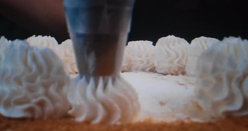 Pastry Chef Makes a Threetier Cake
