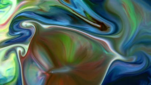 Abstract Swirling Colors Creating a Dynamic Visual