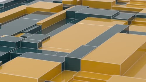 Animated 3D Geometric Loop Background