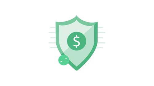 Animated Corporate Finance Security Shield Icon