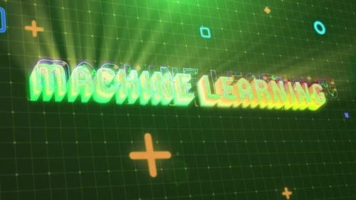 Machine Learning Text Reveal: Futuristic Digital Title Animation