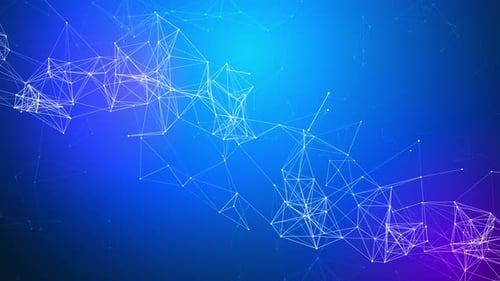 Blue Plexus Technology Network Background Loop V5