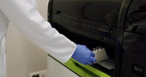 Laboratory Automated Diagnostic Machine Testing Samples