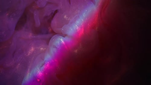 Glitter Ink Art Neon Fume Art Swirl Texture Light