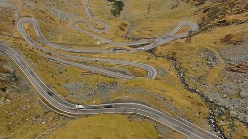Famous Transfagarash Mountain Road