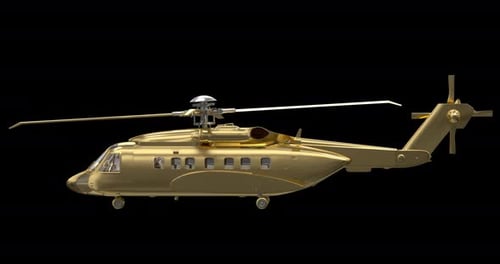 Helicopter Rotating On Alpha Loop