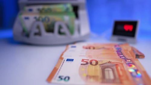 Euro Money Counting Machine with Currency Detector