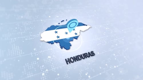 Honduras-Karte mit Markierung