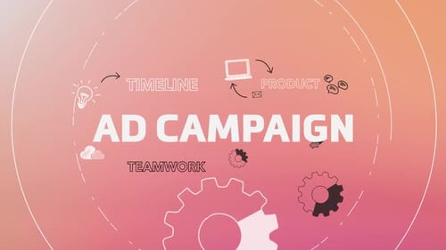 Infographic Multiple Titles With Icons Animation Information Ad Campaign