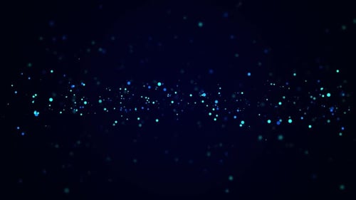 Abstract Digital Particles Floating Loop Background Animation