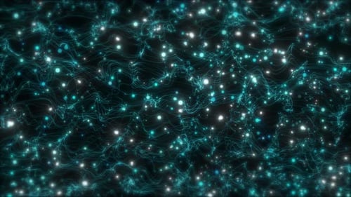 Modern Dynamic Particle Wave Background. Glowing Blue Particle Flying Background, Digital Particle