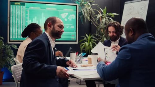 Marketing Team Working on Corporate Branding and Reputation Management Strategies