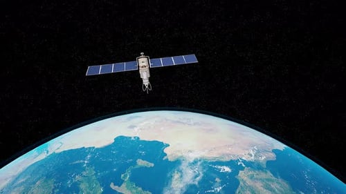 Un satellite orbite autour de la Terre et capture des vues époustouflantes de la planète ci-dessous