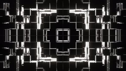 Black And White Square Strobe Background Vj Loop In 4K