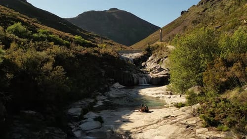 Aerial video of the Panda-Grace National Park, Portugal